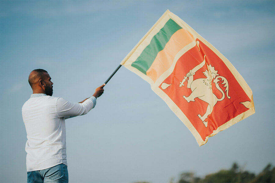 Sri Lanka Flag - Country Flag With Lion