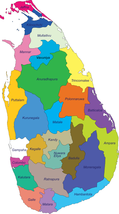 map of sri lanka holiday tours