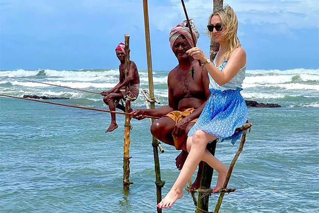 stilt fishing - sri lanka 14 days tour